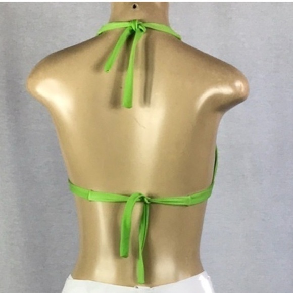 Brazilian Size Medium Floral Neck Tie Bikini Top. New With Tags - Picture 2 of 2